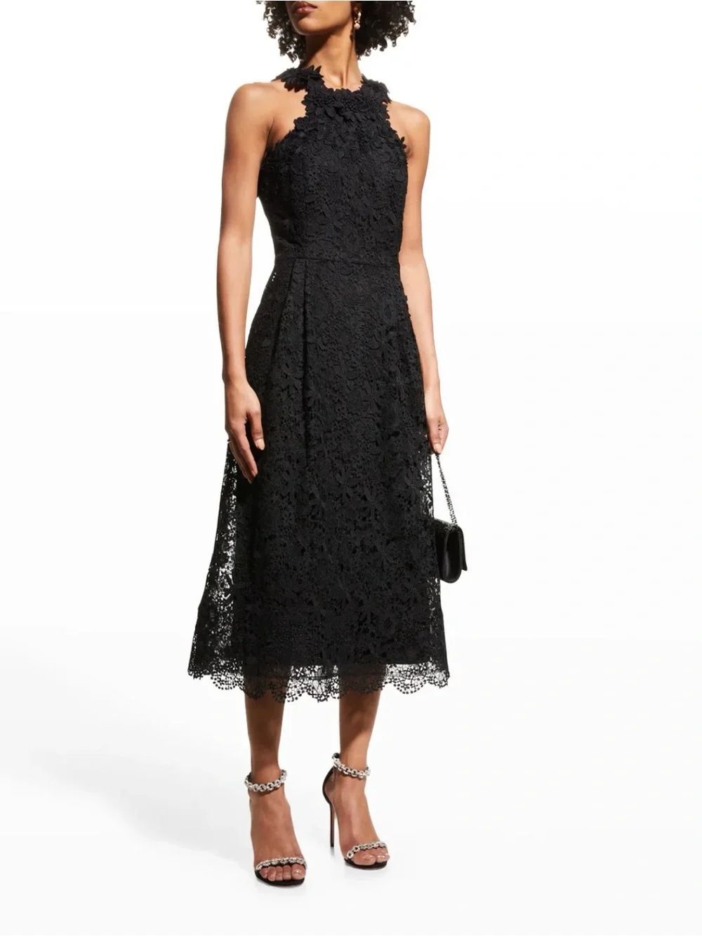 Teri Jon by Rickie Freeman Lace Halter Dress Size 6